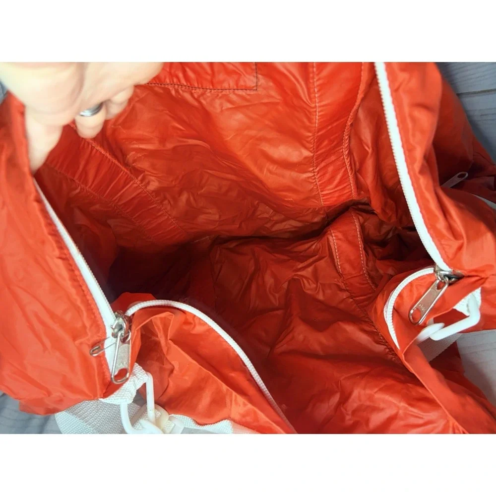 Vintage Timberland Weathergear Red Nylon Duffel Bag Packable‎ Gym Travel
